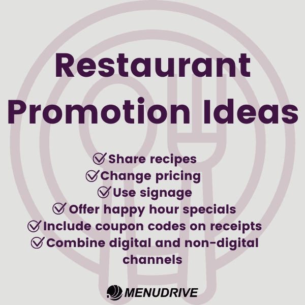 restaurant promotion ideas