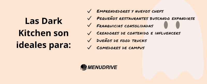 orientación de las dark kitchen